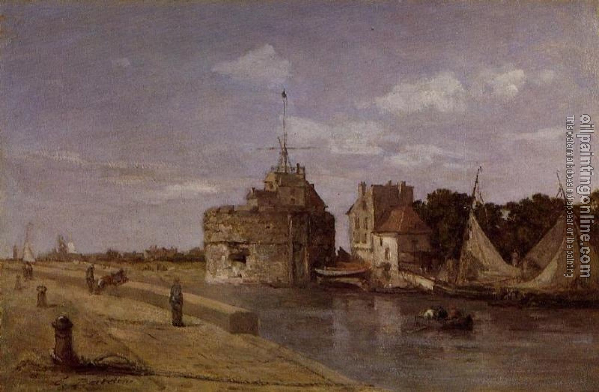 Boudin, Eugene - The Francois I Tower at Le Havre